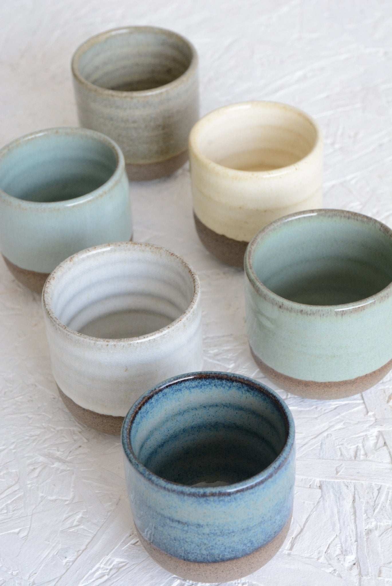 Ceramic Espresso Cups and Saucers, 2 fl. oz ׀ Handmade Pottery