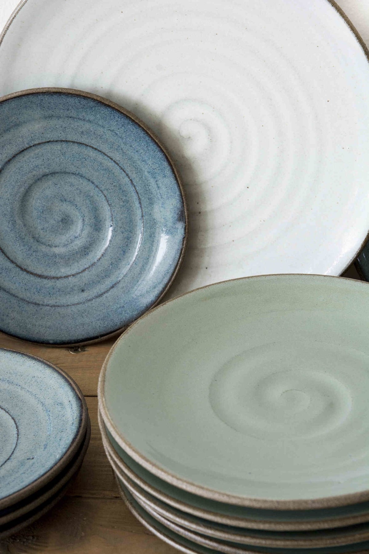 Handmade Colorful Ceramic Tableware Set with Gray Speckled Clay – Mad ...