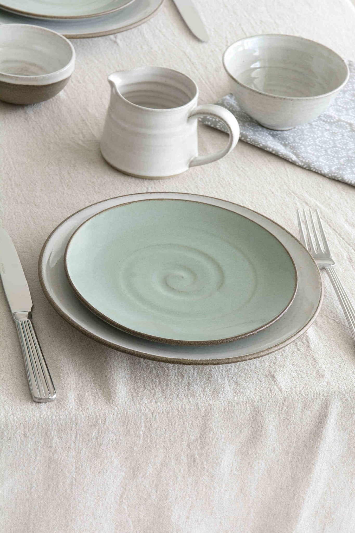 Handmade Colorful Ceramic Tableware Set with Gray Speckled Clay – Mad ...