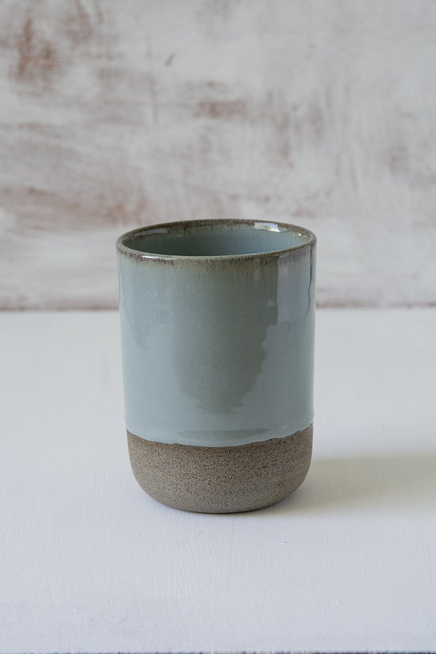 slate blue tumbler pottery ceramic hadmade