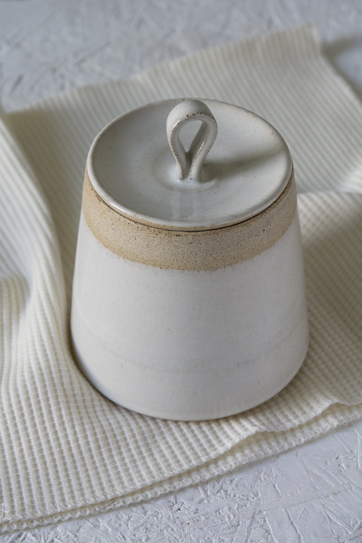 Cotton Swab Storage Jar or Container - Mad About Pottery- canister