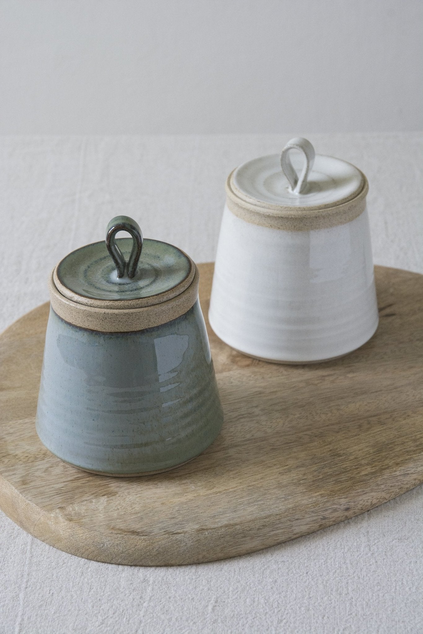 Cotton Swab Storage Jar or Container - Mad About Pottery- canister