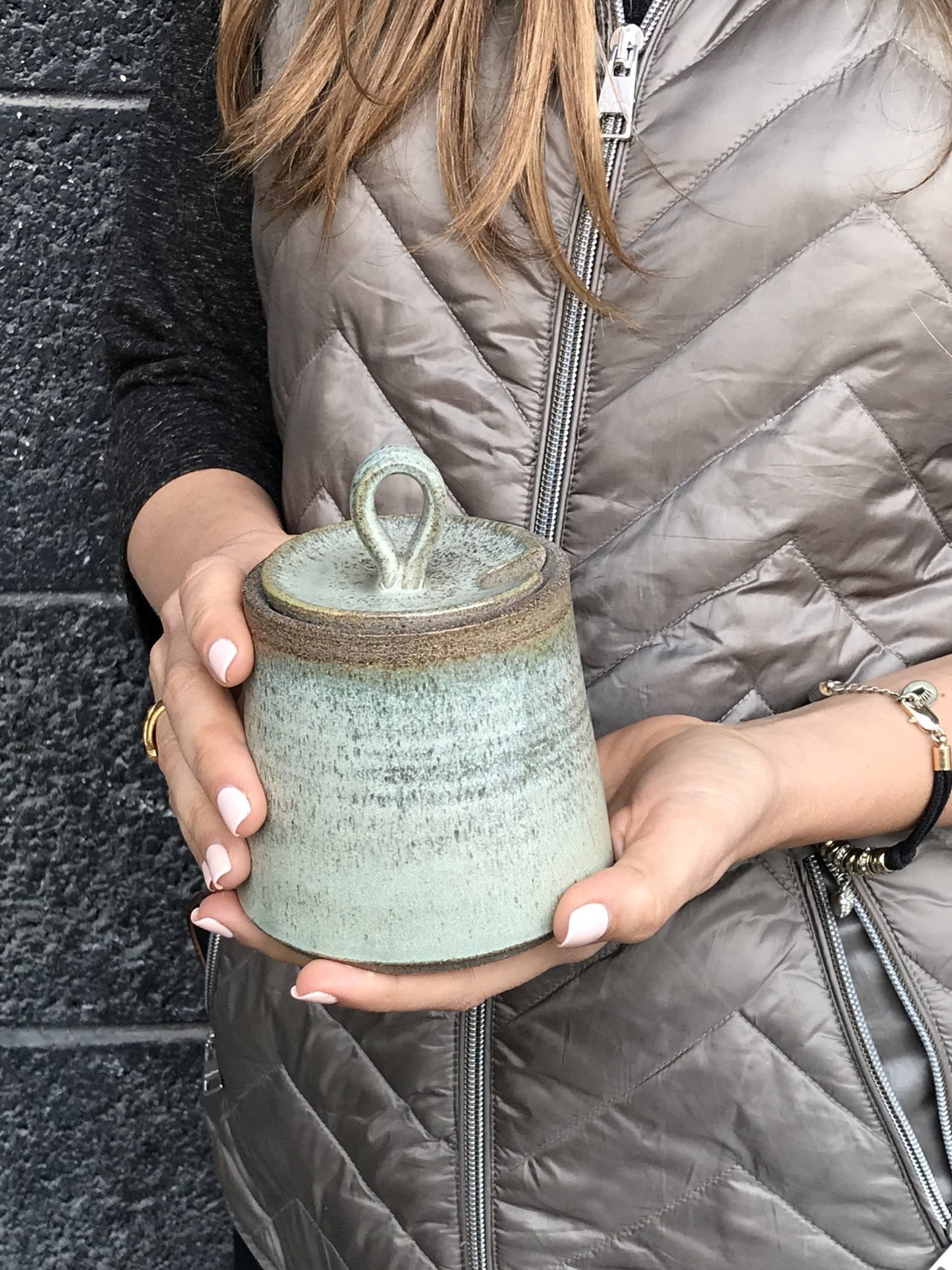 Green Pottery Sugar Bowl - Mad About Pottery - Sugar Bowl