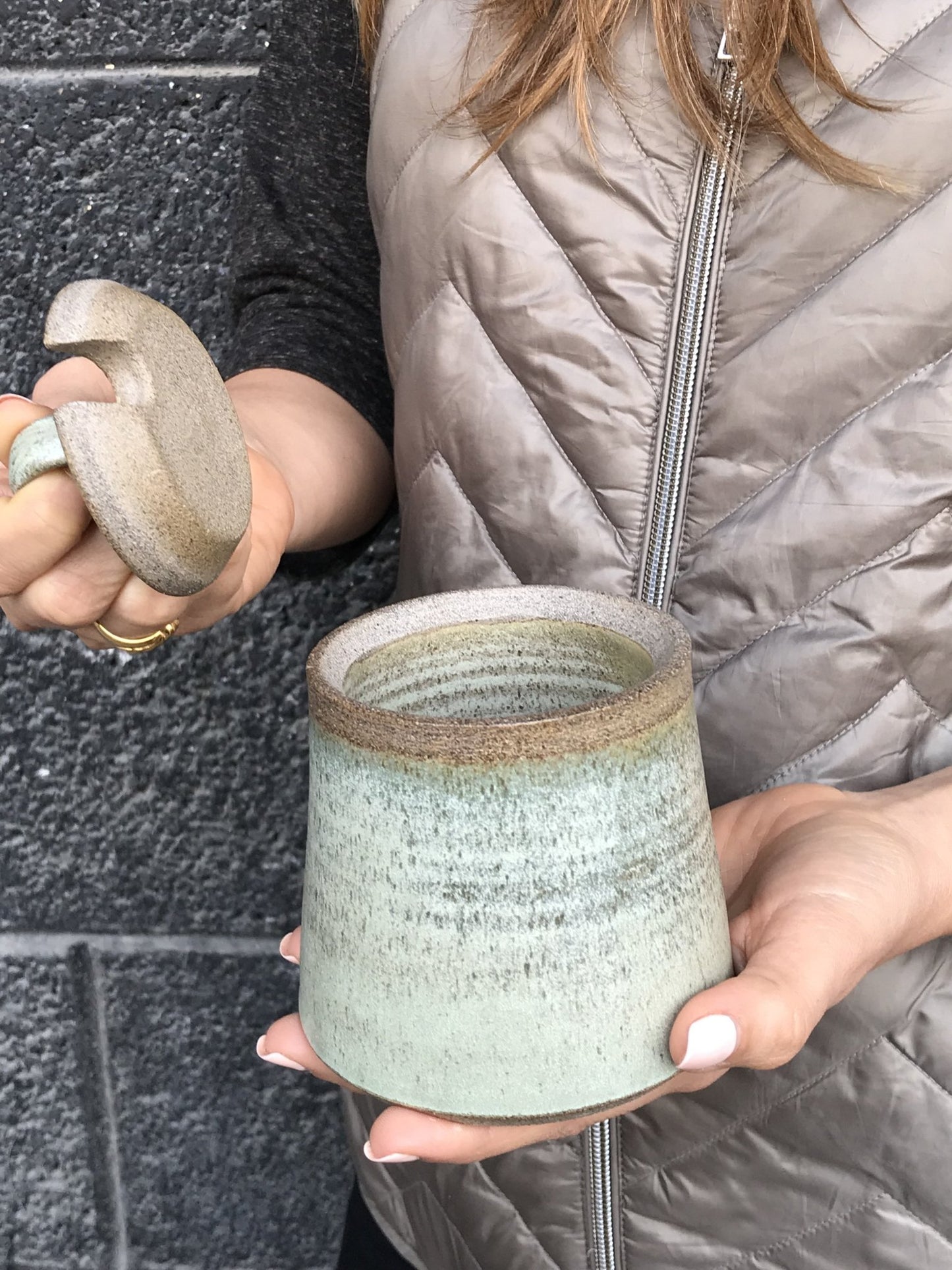 Green Pottery Sugar Bowl - Mad About Pottery - Sugar Bowl
