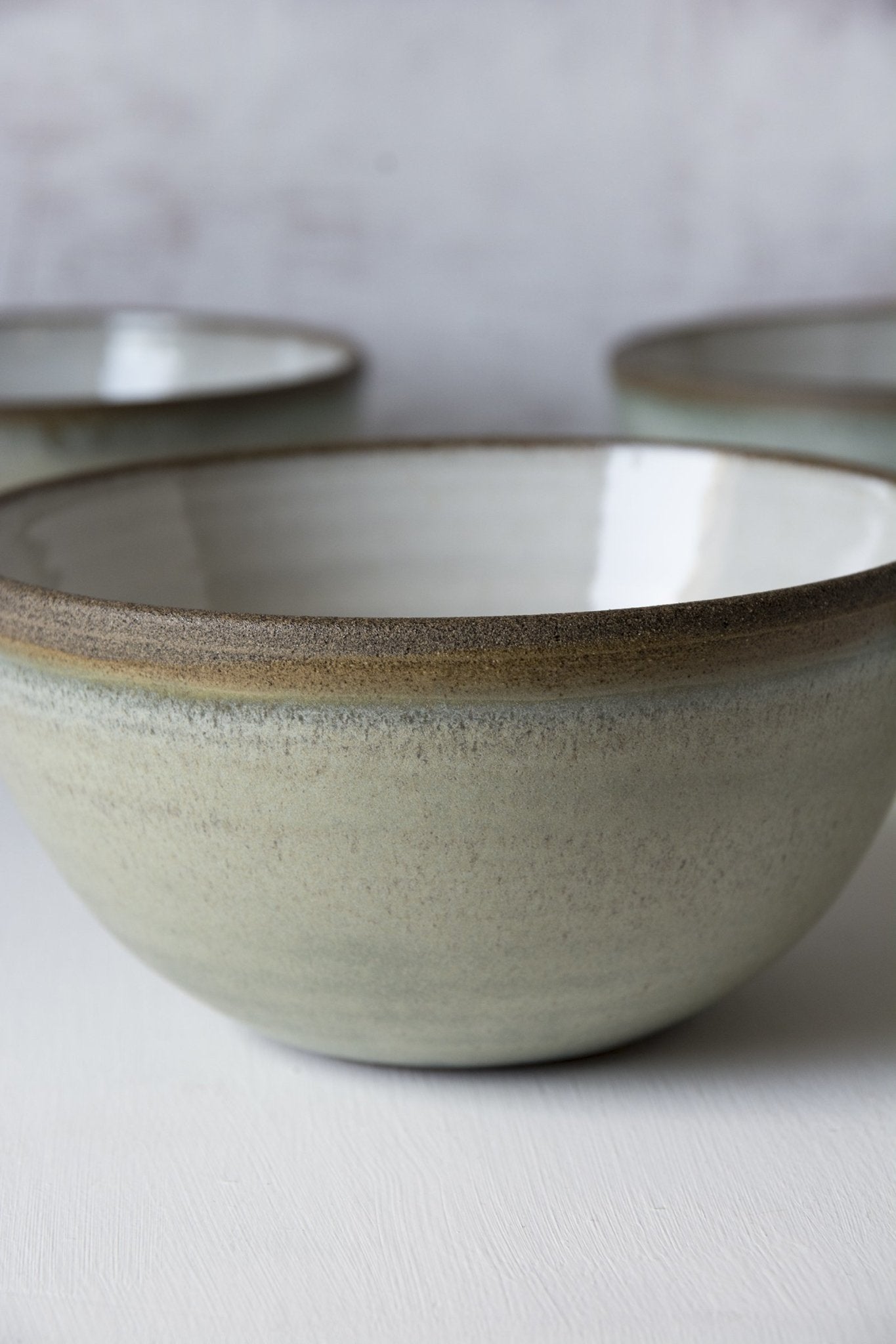 Green Sage Bowl - Mad About Pottery- Bowl