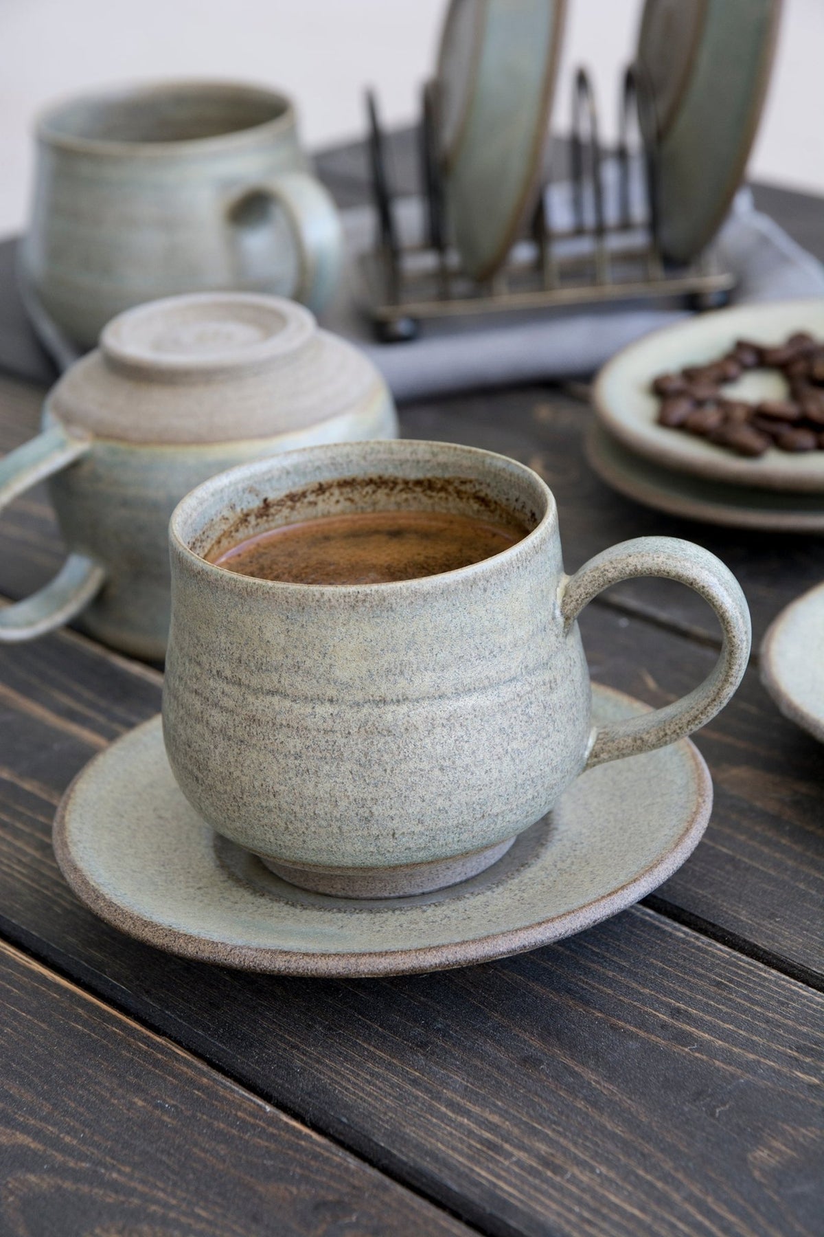 Green Sage Cappuccino Cup, 5 fl. oz