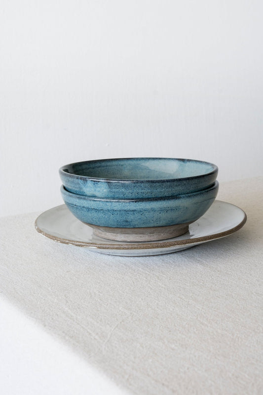 Handcrafted Ceramic Blue Bowl - Mad About Pottery- Bowl