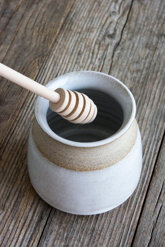 Handmade Ceramic Honey Pot - Mad About Pottery- Honey pot