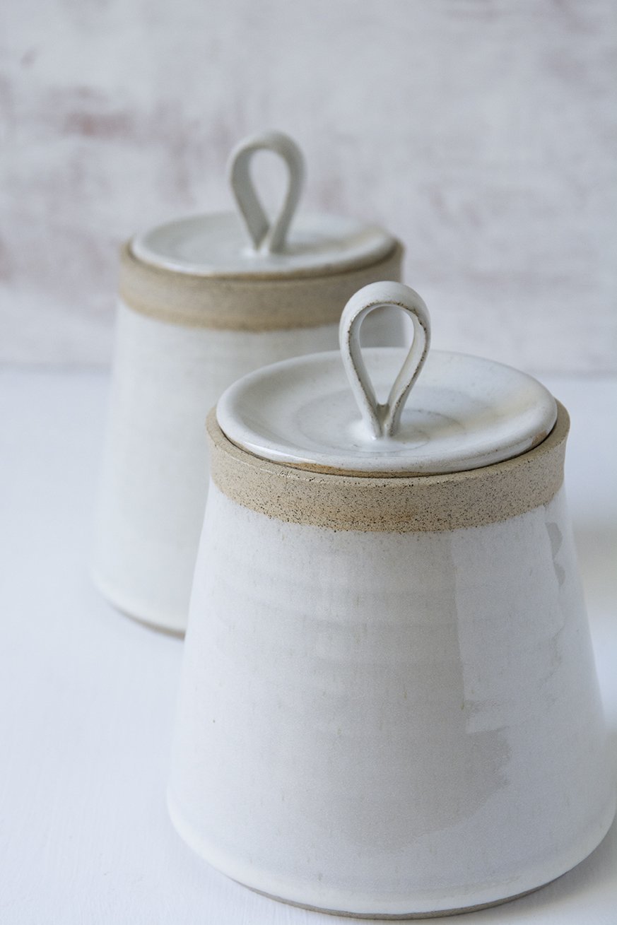 Handmade Ceramic Kitchen Canister - Mad About Pottery - canister