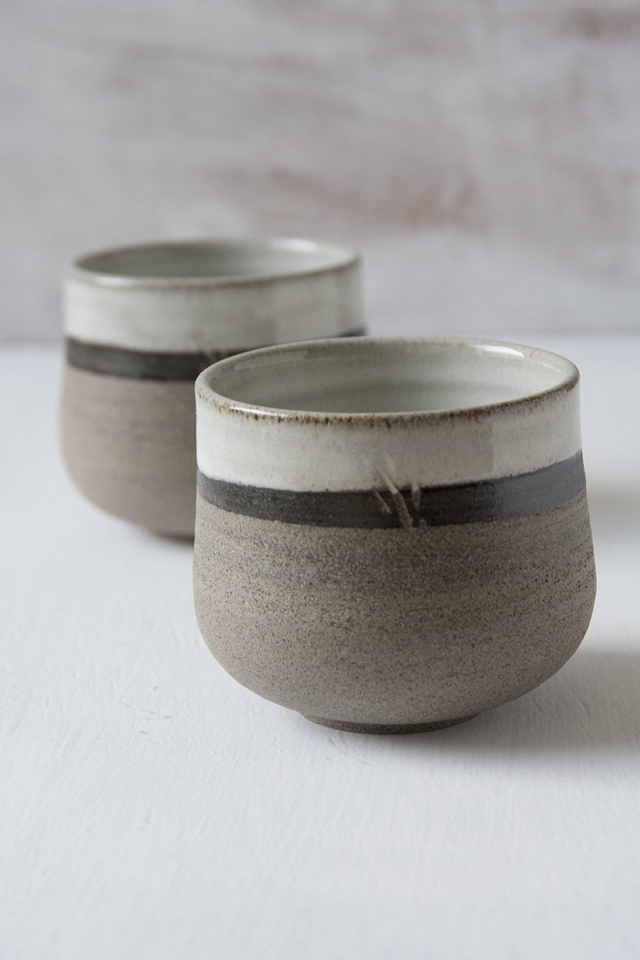 Handmade Rustic Pottery Wine Tumblers - Mad About Pottery- Mugs and Cups
