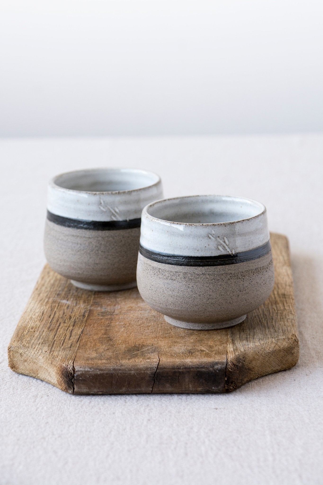 Handmade Rustic Pottery Wine Tumblers - Mad About Pottery- Mugs and Cups