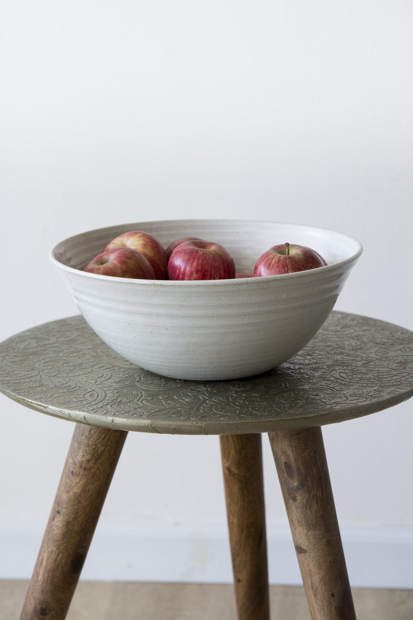 Large White Bowl - Mad About Pottery- Bowl