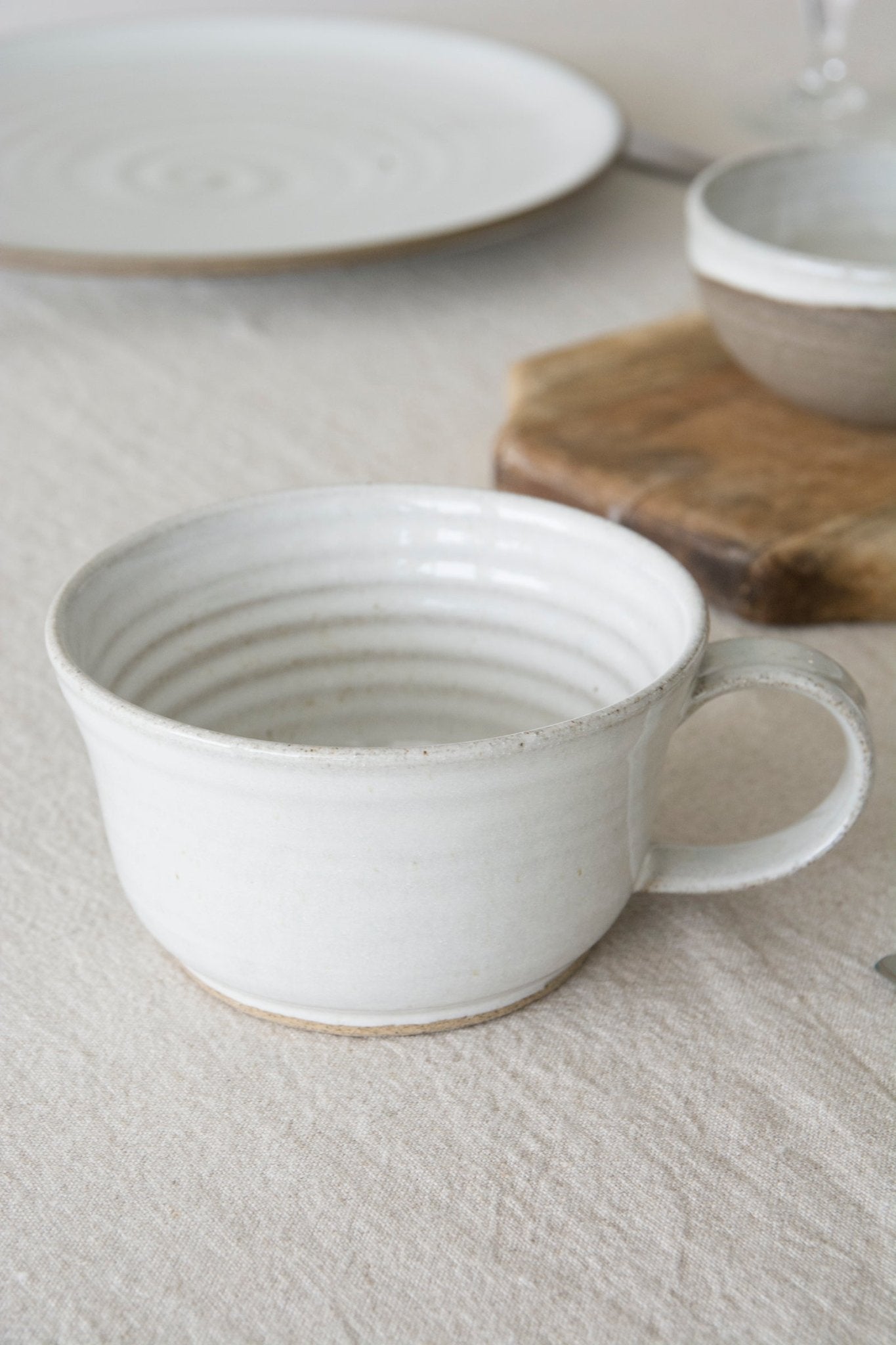 Latte Coffee Cup, Tea Mug - Mad About Pottery- Mug
