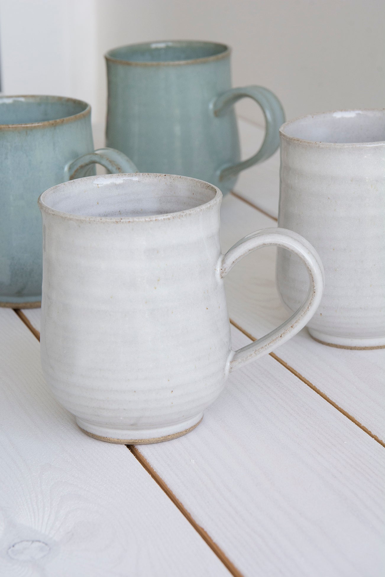 Light Blue Pottery Mug, 10 fl oz - Mad About Pottery- Mugs and Cups