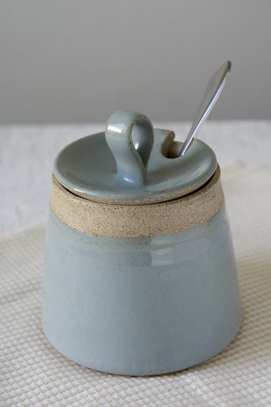 Nucookery Ceramic Sugar and Creamer Set, Sugar Bowl
