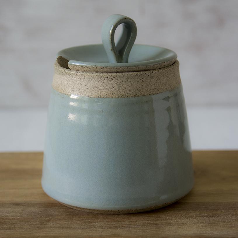 Light Blue Pottery Sugar Bowl - Mad About Pottery - Sugar Bowl