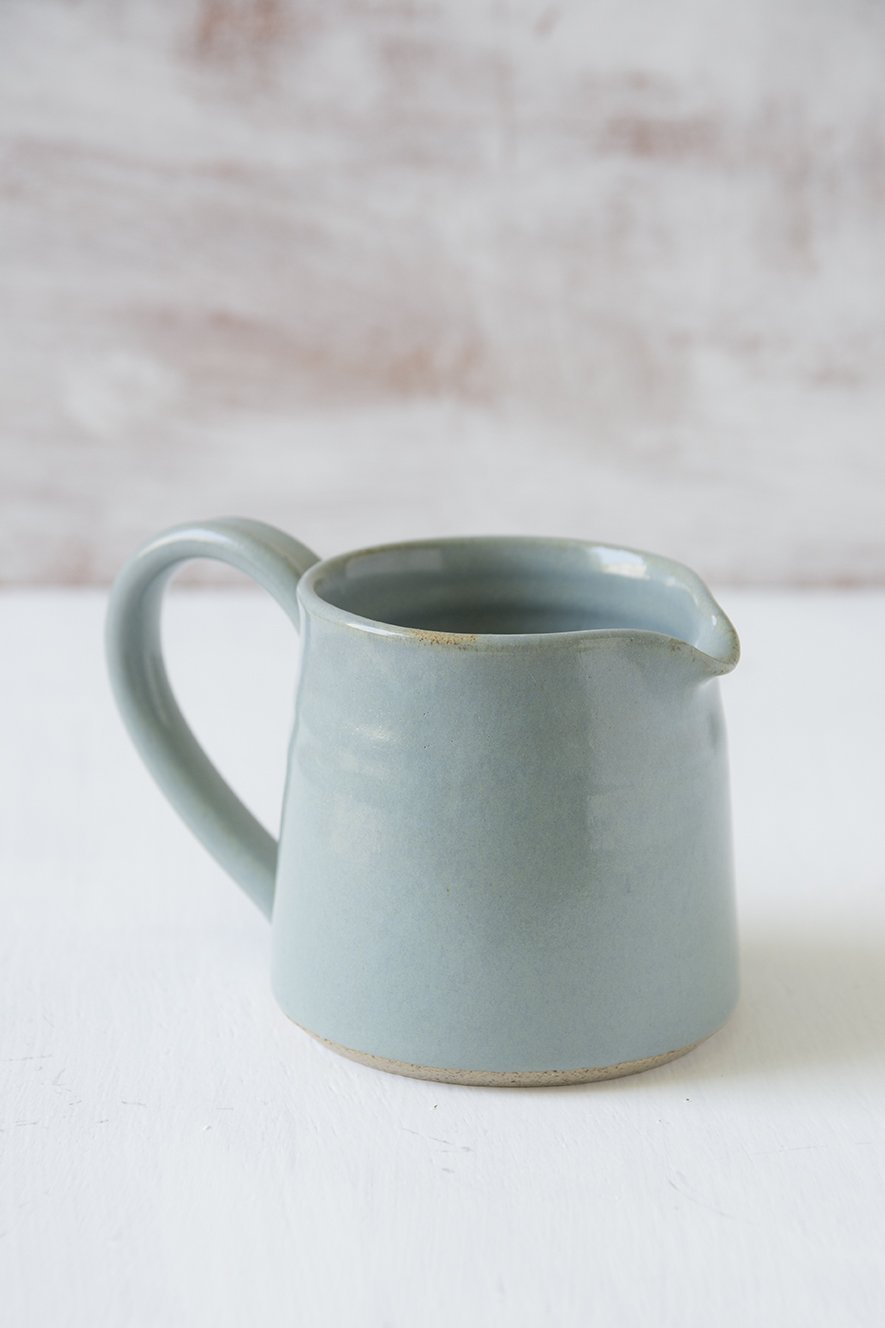 Light Blue Set of a Pottery Sugar Bowl and a Pitcher - Mad About Pottery - Sugar Bowl set