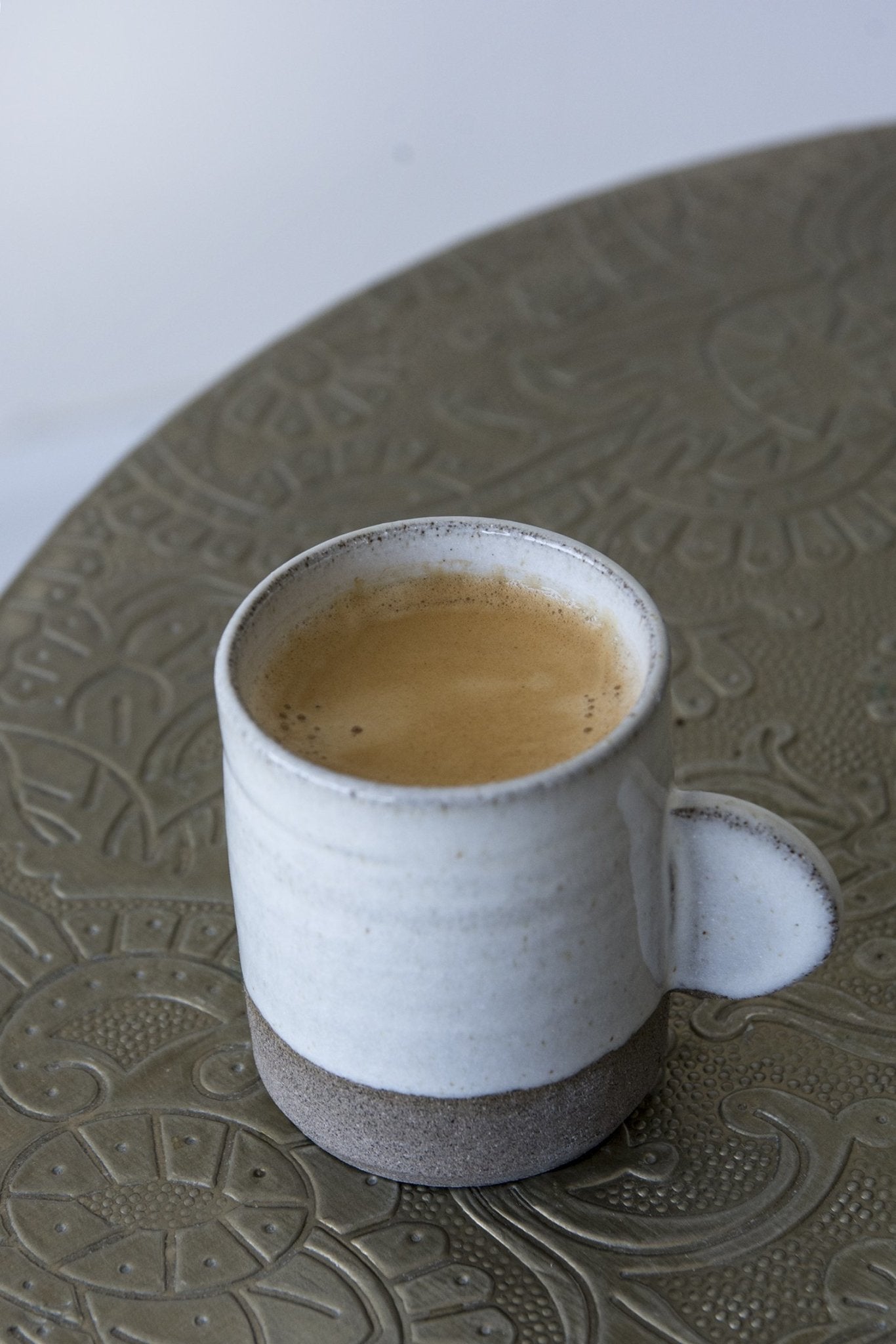 Modern Espresso Coffee Cup 70 ml / 2.3 oz - Mad About Pottery- cup