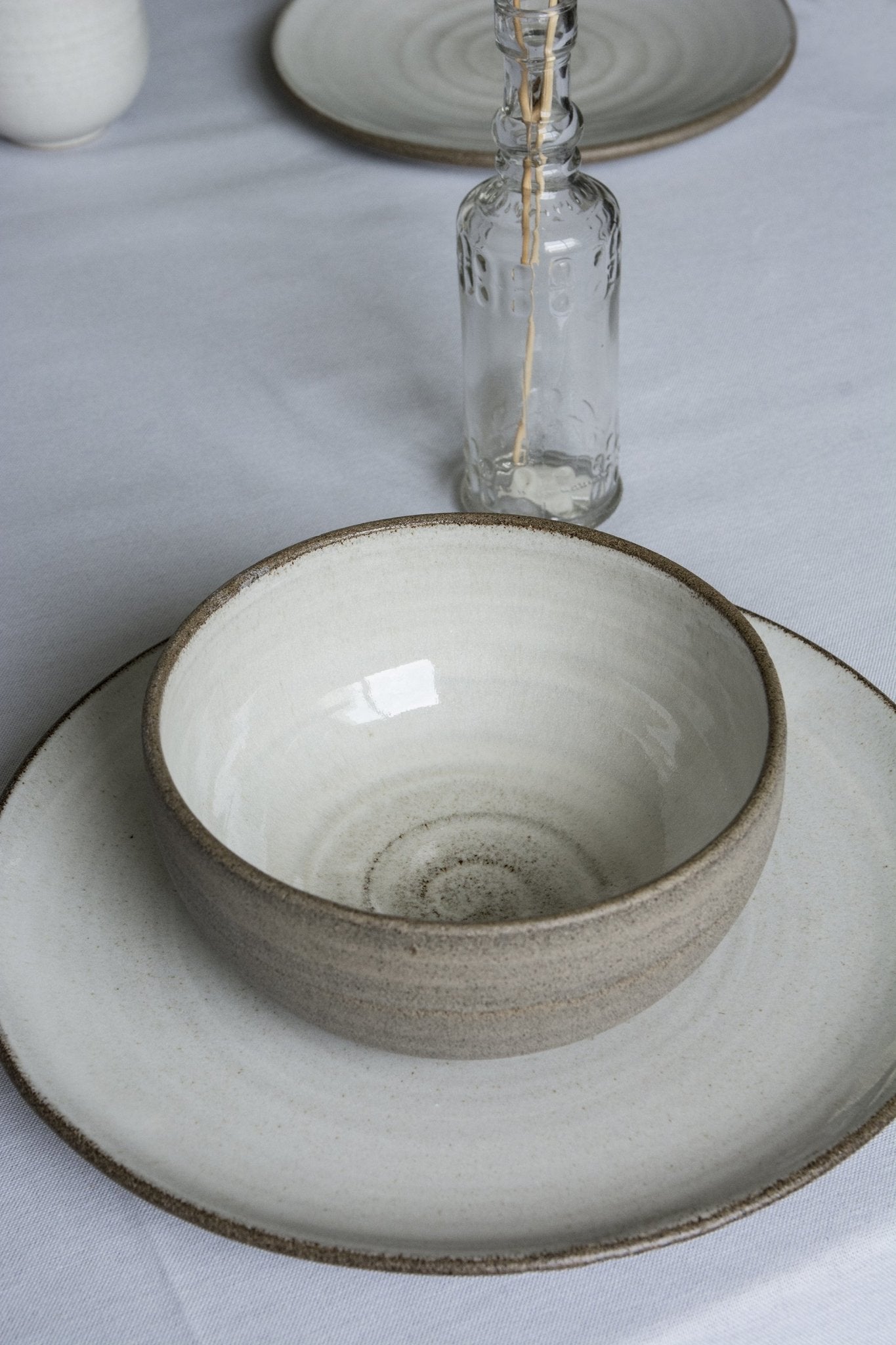 Pottery Dinnerware, Main Course and a Soup Bowl - Mad About Pottery- plates