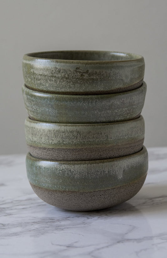 Pottery Dipping Bowls, Sage Green Glaze - Mad About Pottery - Bowl