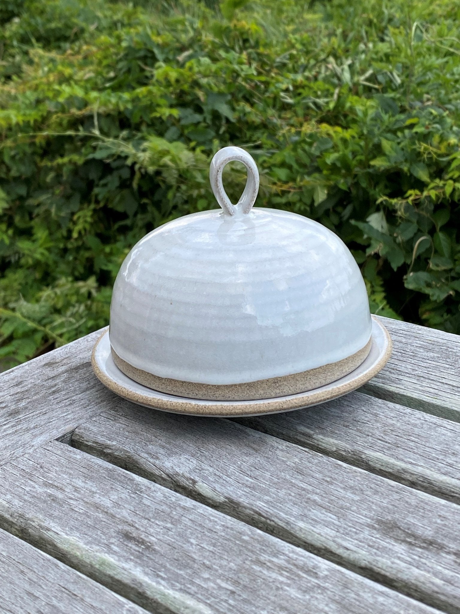 Pottery Round Butter Dish - Mad About Pottery- Buttery Dish