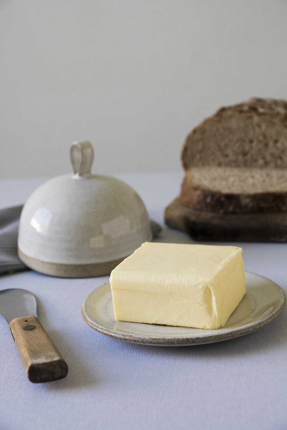 Pottery Round Butter Dish - Mad About Pottery - Buttery Dish