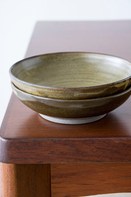 Rusty Gold Pasta Bowl - Mad About Pottery- Bowl