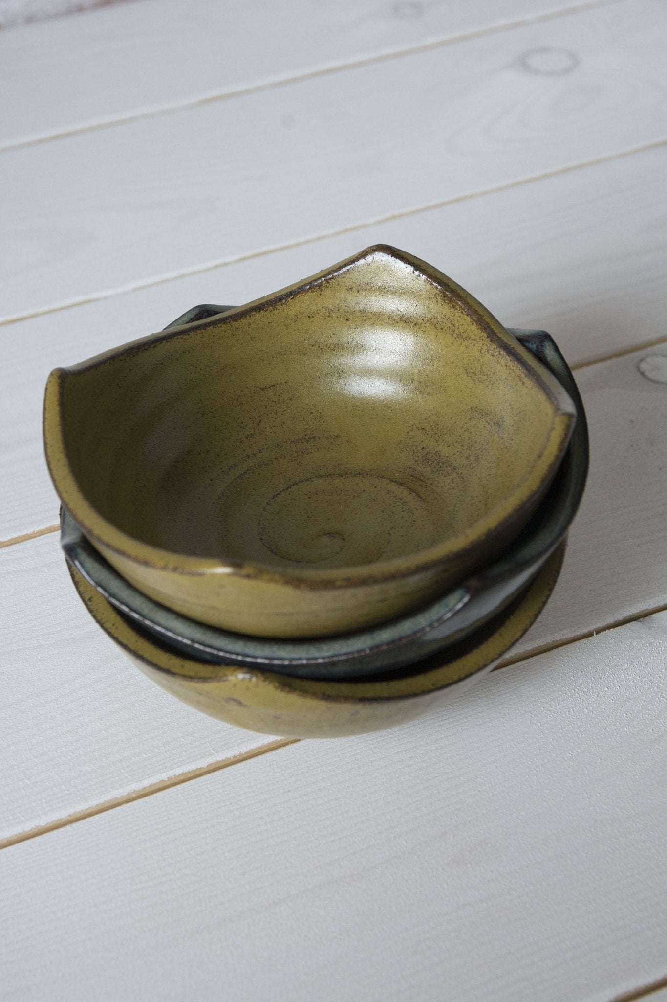 Set of 3 Shaped Versatile Mini Bowls - Mad About Pottery- Bowl