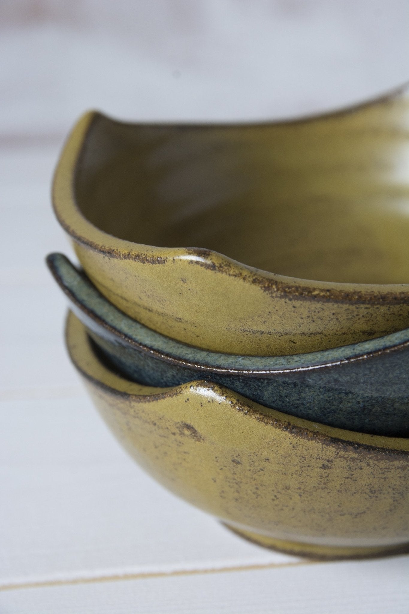 Set of 3 Shaped Versatile Mini Bowls - Mad About Pottery- Bowl