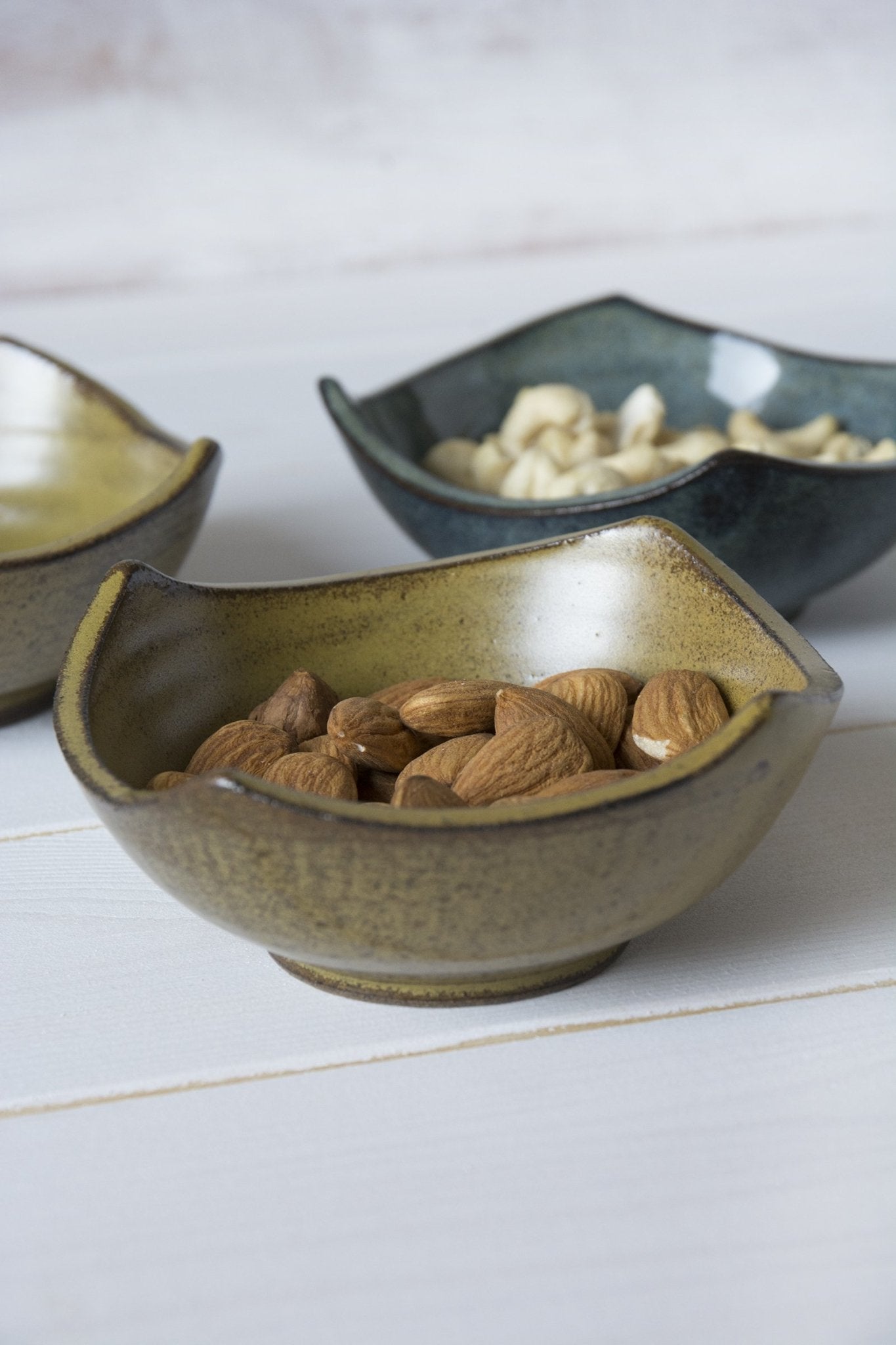 Set of 3 Shaped Versatile Mini Bowls - Mad About Pottery- Bowl