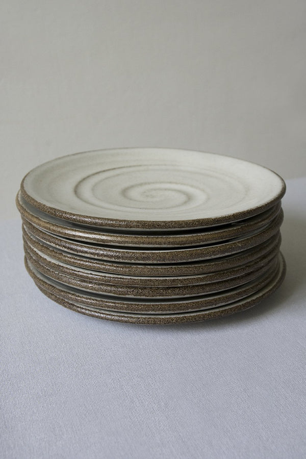 Set of 4 Handmade Pottery Rustic White Side Plates You'll love Mad
