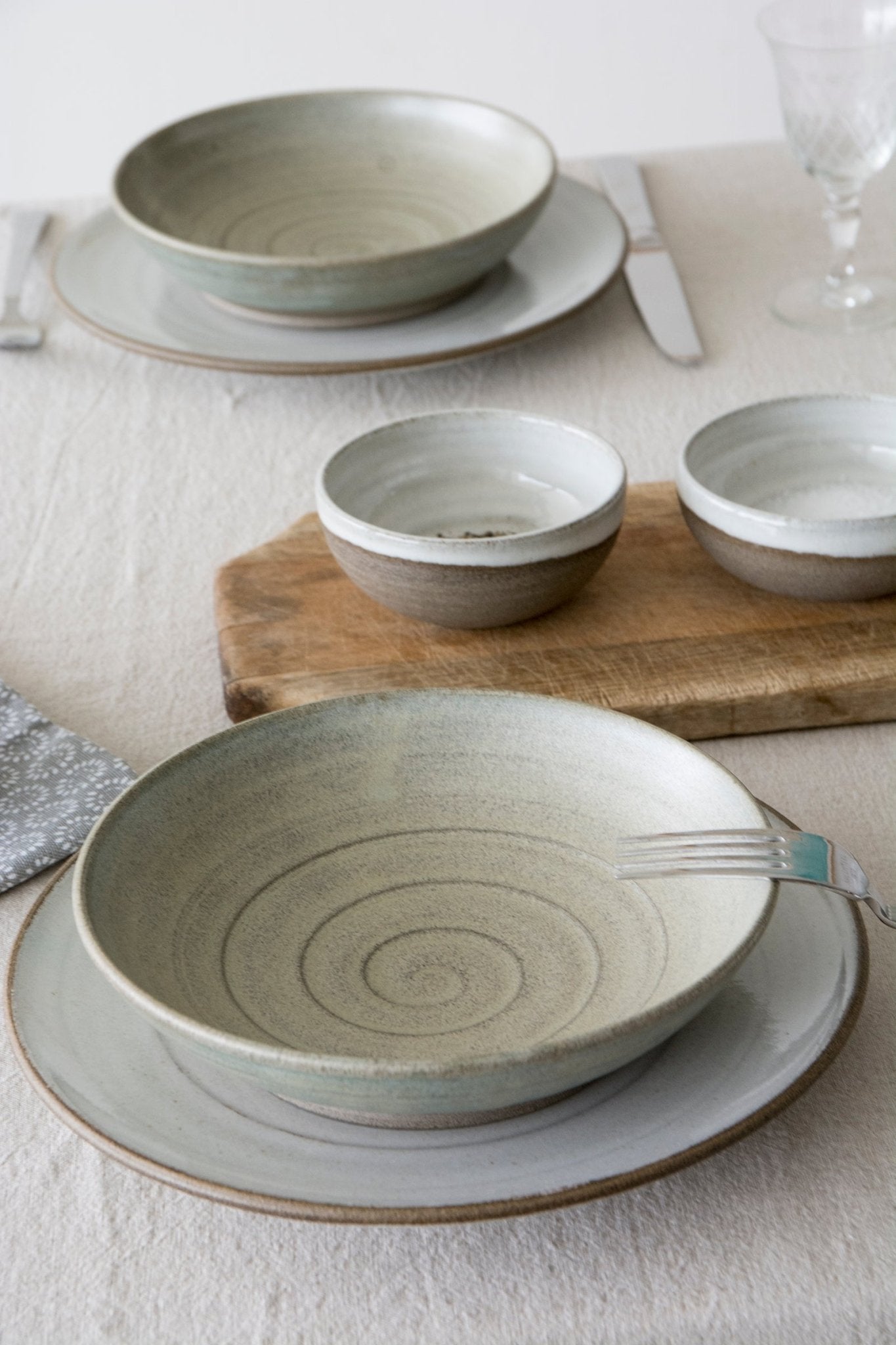 Shallow Serving Pottery Bowls - Mad About Pottery- Bowl