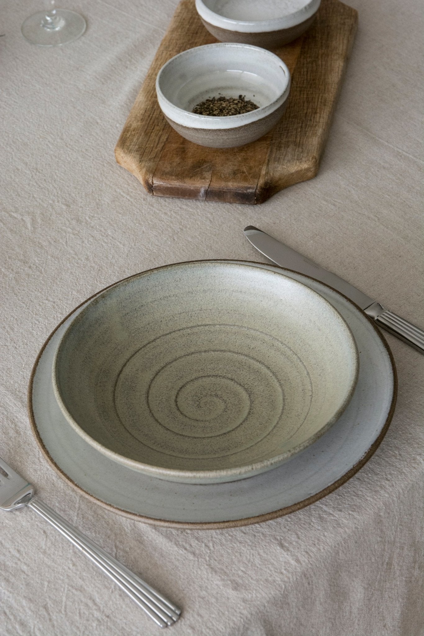 Shallow Serving Pottery Bowls - Mad About Pottery- Bowl