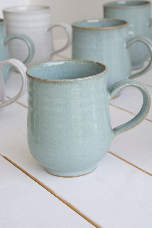 Slate Blue Pottery Coffee Mug, 14 fl oz - Mad About Pottery- Mug