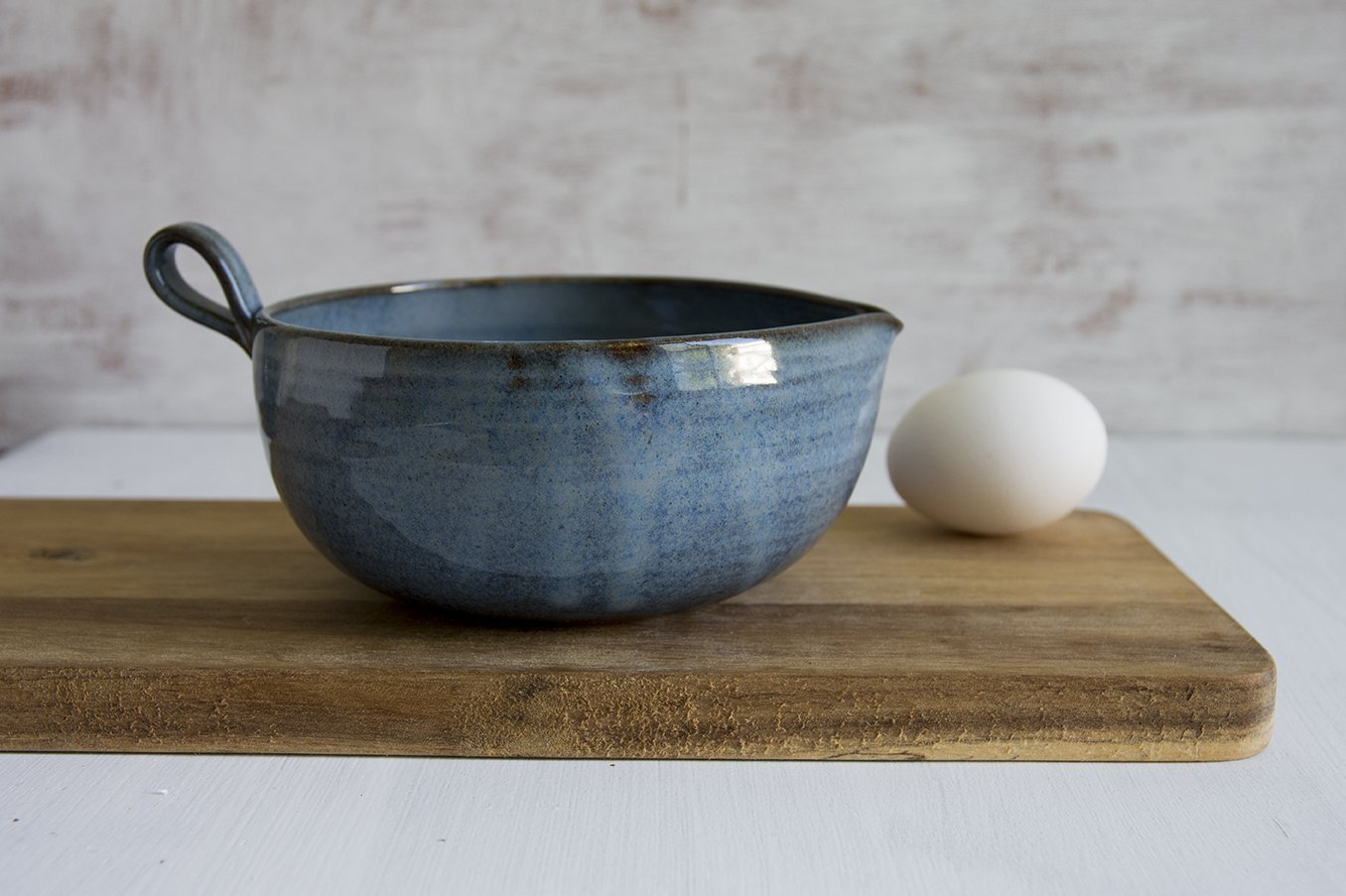 Small Blue Pottery Mixing Bowl - Mad About Pottery - Bowl