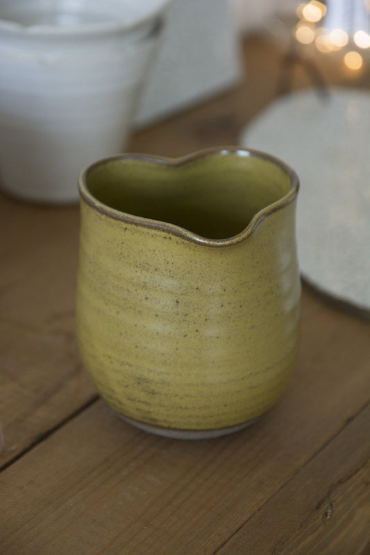 Small Heart Shaped Creamer - Mad About Pottery- Vase