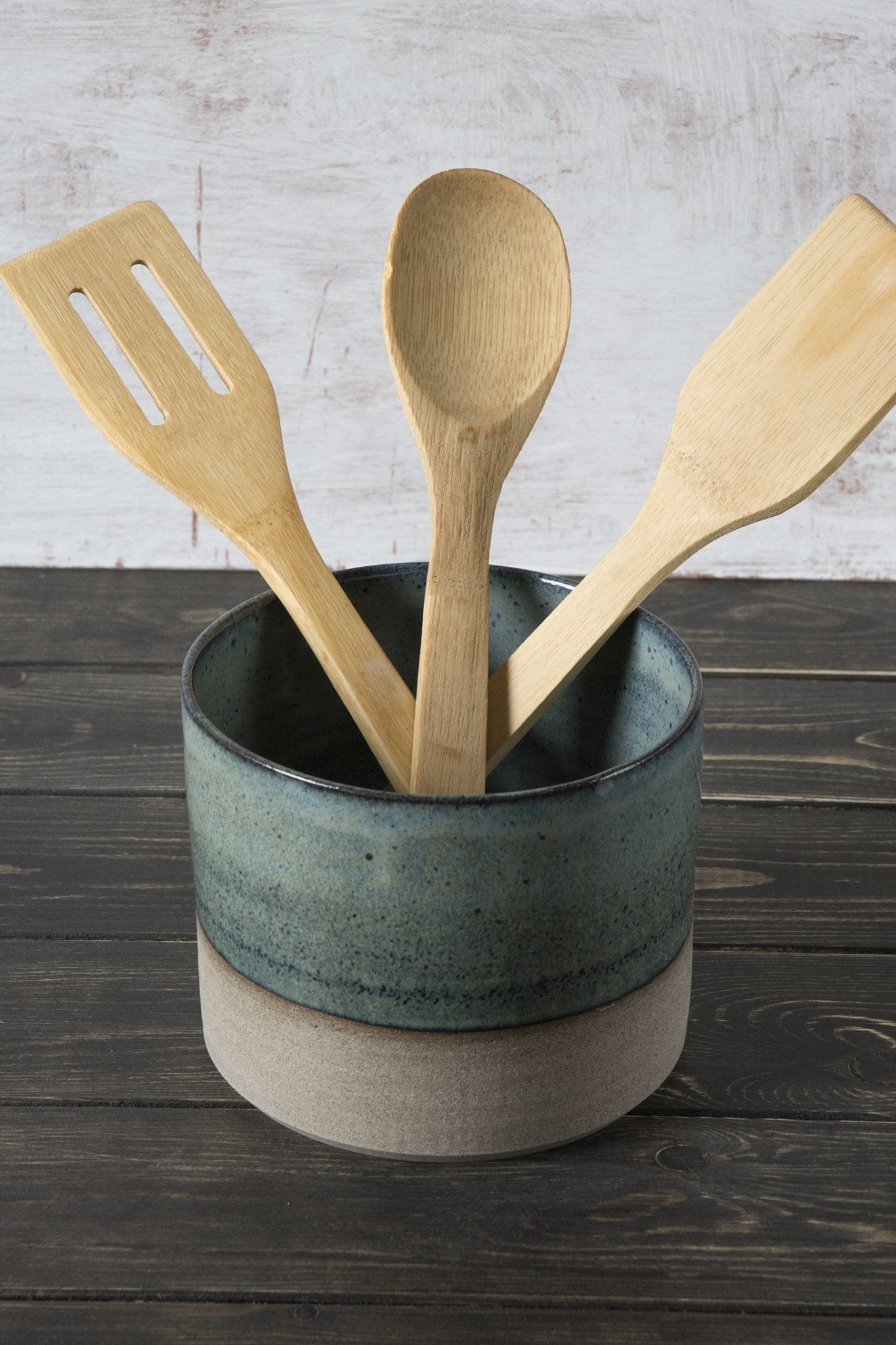 Utensil Crock - Mad About Pottery- Utensil Holder