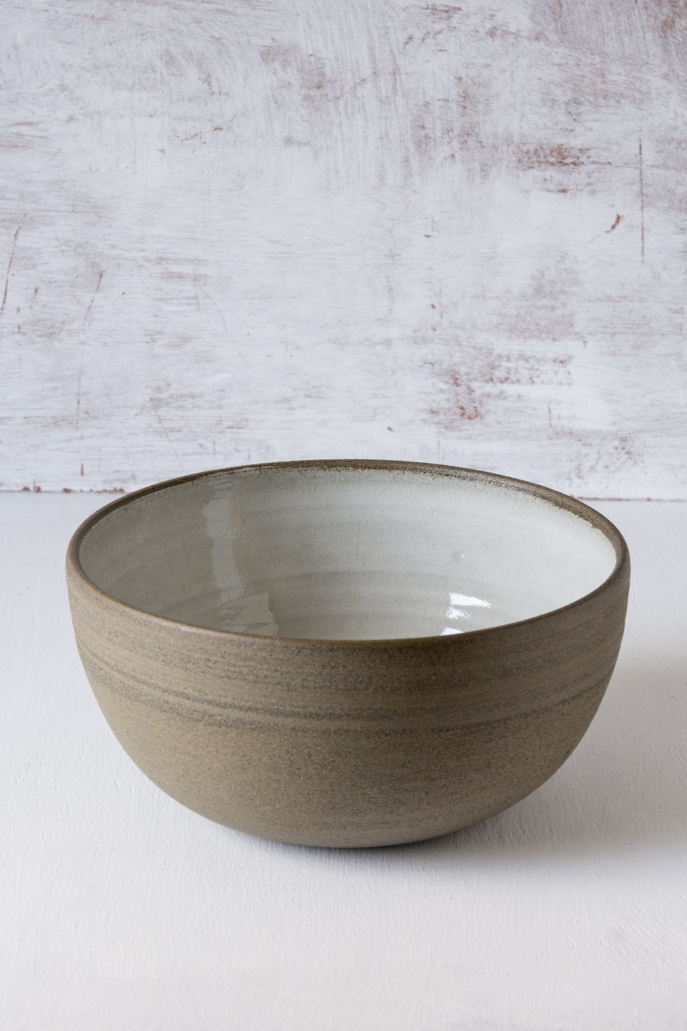 White Big Bowl - Mad About Pottery- Bowl
