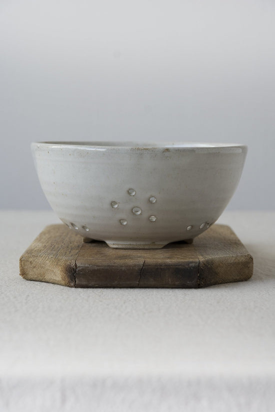 Rustic Handmade White Ceramic Berry Colander / Strainer – Mad About Pottery