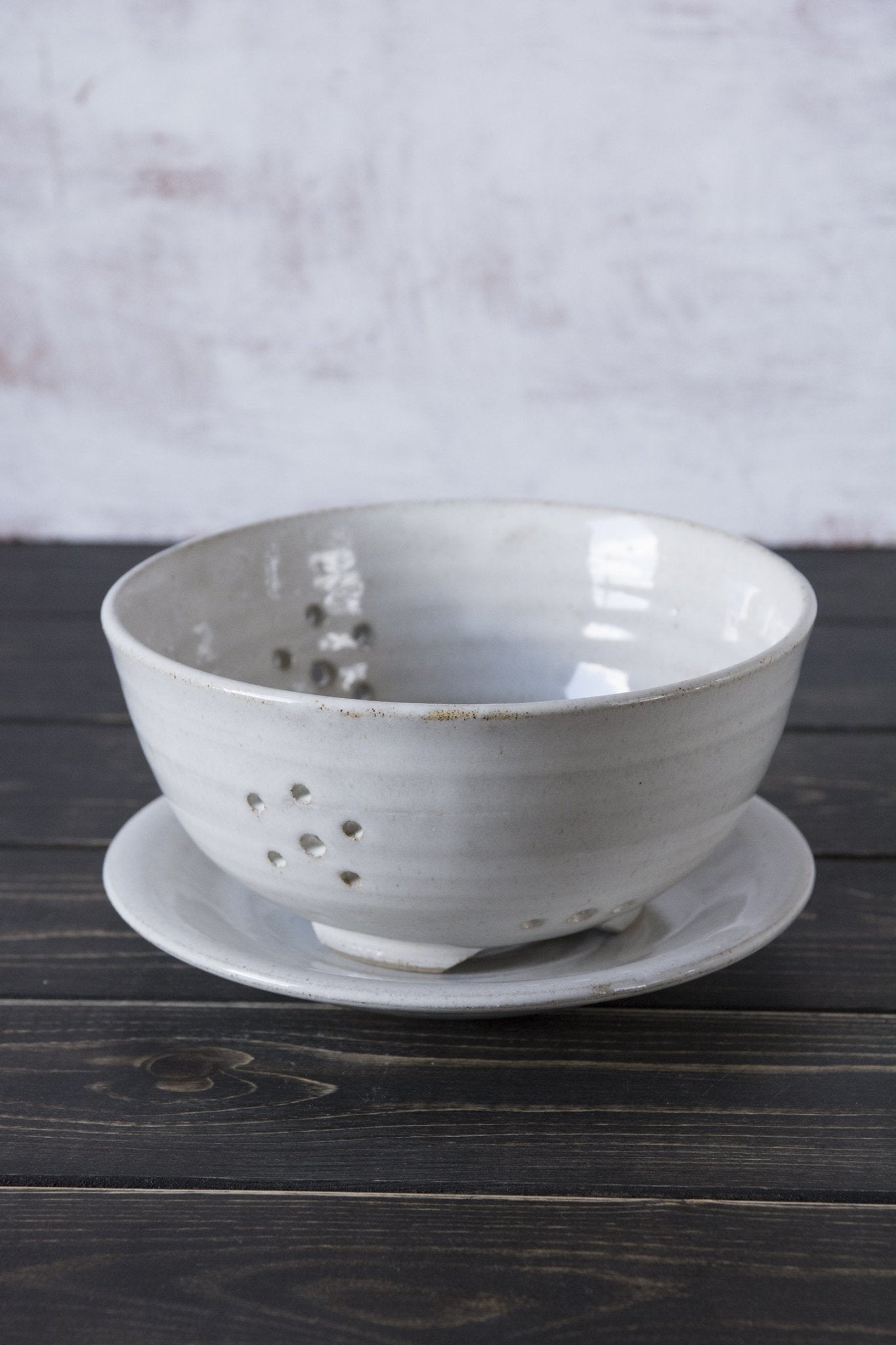 Rustic Handmade White Ceramic Berry Colander / Strainer – Mad About Pottery