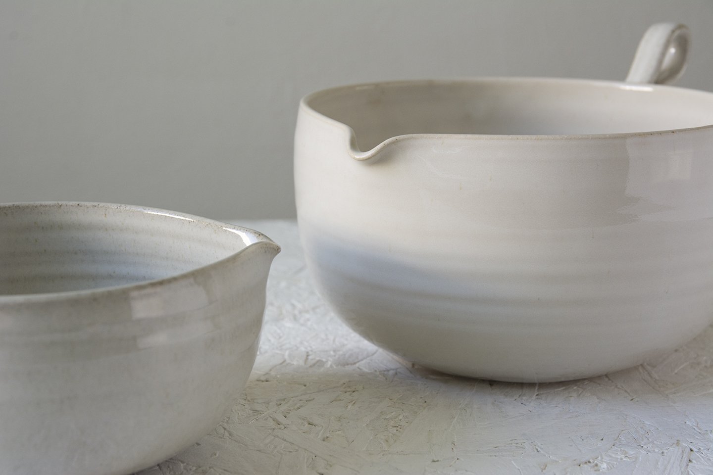 White Ceramic Mixing Bowl - Mad About Pottery - Bowl