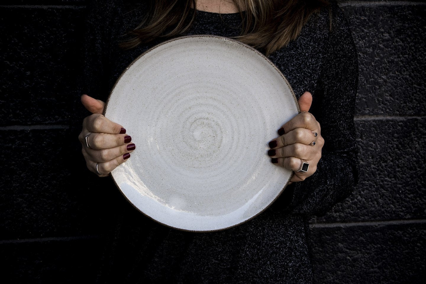 White Large Pottery Dinner Plate - Mad About Pottery - plates