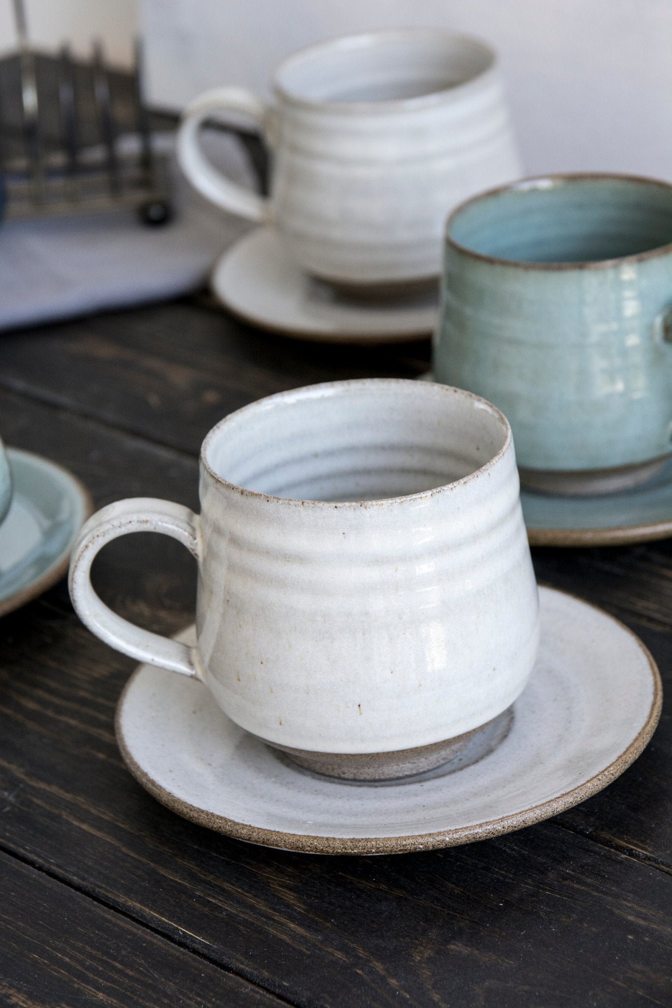 Latte Cup, Handmade Porcelain Latte Cups