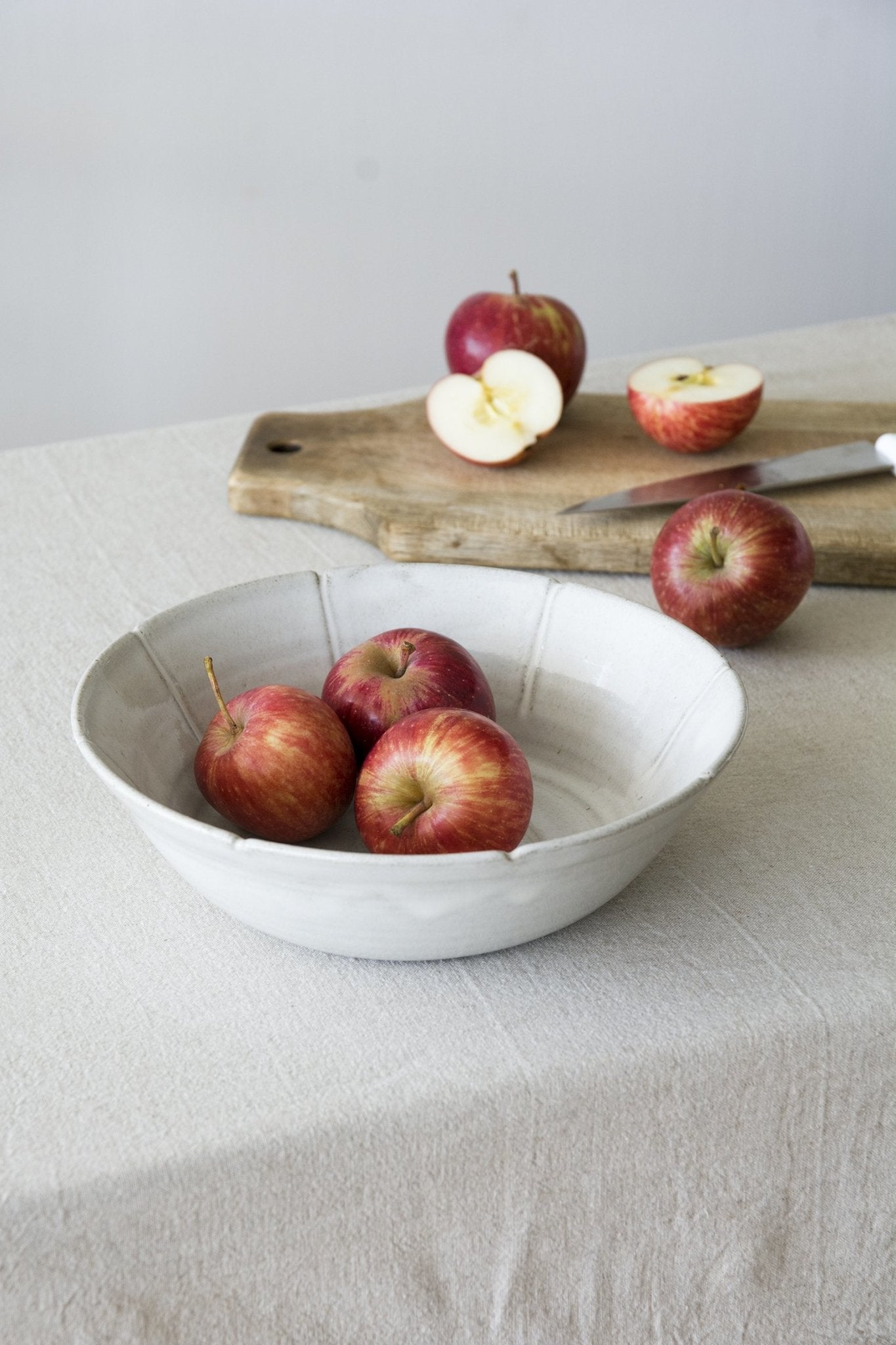 White Modern Pottery Serving Dish - Mad About Pottery- Bowl