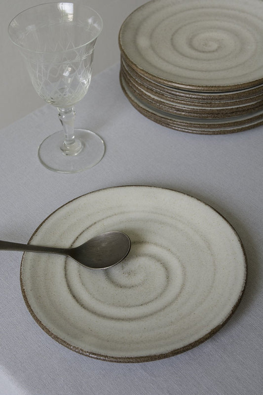 White Pottery Dessert Plate - Mad About Pottery - plates