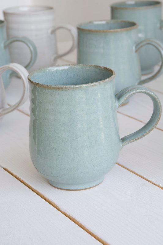 White Pottery Mug, 10 fl oz - Mad About Pottery- Mug