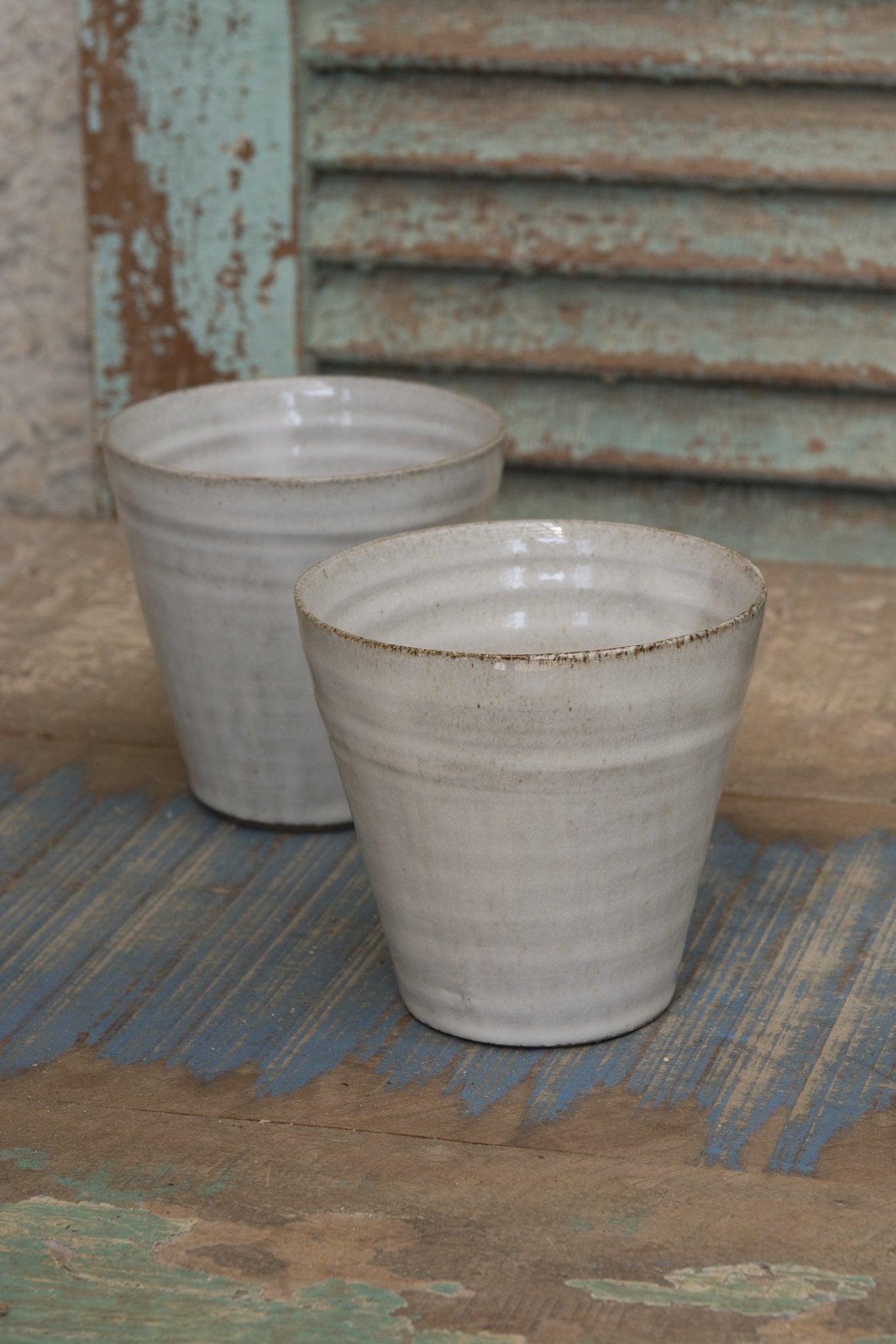White Tumblers, 10 fl. oz / 300 ml - Mad About Pottery- Mugs and Cups