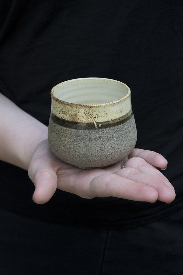 Farmhouse Yellow Ceramic Mugs Without Handles ׀ Mad About Pottery Mad